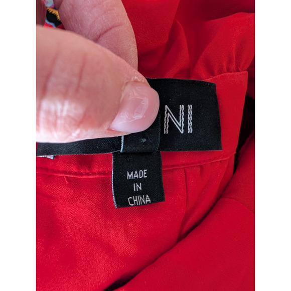 Saloni Phoebe Coral Daybreak Devore Floral Dress Size 6 Ruffle Hem Silk Blend - Picture 11 of 14